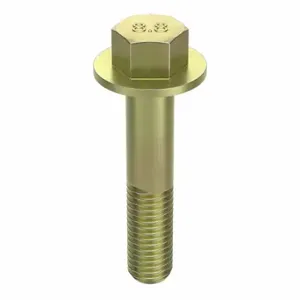 GRAINGER M01256.120.0050 Flange Bolts, Steel, Class 8.8, Zinc Yellow, 50 mm Length, Partially Threaded, Metric | CP9LXP 38CP66