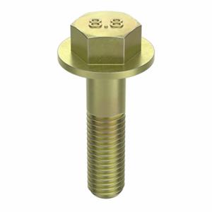 GRAINGER M01256.100.0040 Flange Bolts, Steel, Class 8.8, Zinc Yellow, 40 mm Length, Partially Threaded, Metric | CP9LXB 38CP54