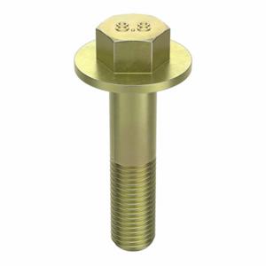 GRAINGER M01256.160.0045 Flange Bolts, Steel, Class 8.8, Zinc Yellow, 45 mm Length, Partially Threaded, Metric | CP9LXE 38CP81