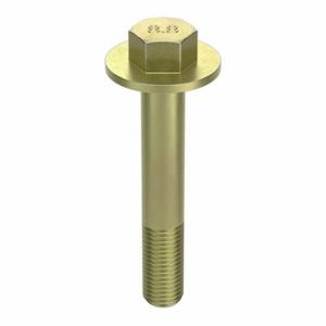 GRAINGER M01256.140.0080 Flange Bolts, Steel, Class 8.8, Zinc Yellow, 80 mm Length, Partially Threaded, Metric | CP9LYB 38CP78