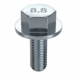 GRAINGER M01258.060.0012 Flange Bolts, Steel, Class 8.8, Zinc Plated, 12 mm Length, Fully Threaded, Metric | CP9LVG 38CP93