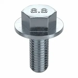 GRAINGER M01258.120.0025 Flange Bolts, Steel, Class 8.8, Zinc Plated, 25 mm Length, Fully Threaded, Metric | CP9LVM 38CR09