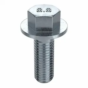 GRAINGER M01258.100.0030 Flange Bolts, Steel, Class 8.8, Zinc Plated, 30 mm Length, Partially Threaded, Metric | CP9LVR 38CR05