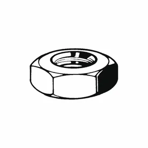 GRAINGER M11360.100.0001 Hex Nut M10 x 1.50 Class 4 Steel Zinc Plated, 100PK | AH7VCW 38DG49