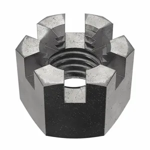 GRAINGER M12000.120.0001 Castle Nut M12-1.75 Class 4 Steel PK100 | AH7VJM 38DH80