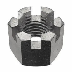 GRAINGER M12000.160.0001 Castle Nut M16-2.00 Class 4 Steel PK50 | AH7VJP 38DH82