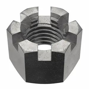 GRAINGER M12000.200.0001 Castle Nut M20-2.50 Class 4 Steel PK25 | AH7VJR 38DH84