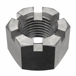 GRAINGER M12000.390.0001 Castle Nut M39-4.00 Class 4 Steel Plain | AH7VJZ 38DH91