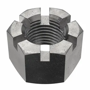 GRAINGER M12000.450.0001 Castle Nut M45-4.50 Class 4 Steel Plain | AH7VKB 38DH93