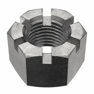 GRAINGER M12000.480.0001 Castle Nut M48-5.00 Class 4 Steel Plain | AH7VKC 38DH94