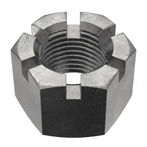 GRAINGER M12000.600.0001 Castle Nut M60-5.50 Class 4 Steel Plain | AH7VKD 38DH95