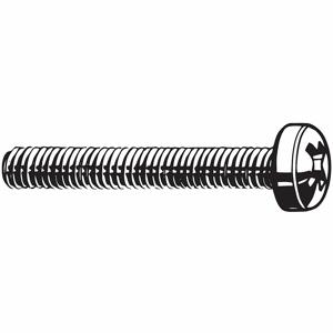 FABORY M51340.025.0010 Machine Screw, 10mm Length, A2 Stainless Steel, M2.5-0.45mm Thread Size, 100PK | CG8HDN 54FT01