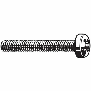 FABORY M51340.050.0040 Machine Screw, 40mm Length, A2 Stainless Steel, M5 x 0.80mm Thread Size, 50PK | CG8HEL 54FT34