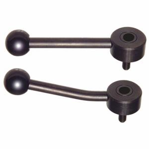 GRAINGER MA-25302 Adjustable Handle, Ball Knob, Steel Handle, 1/2 Inch To 13 Thread Size, Black | CP7AGK 454R90