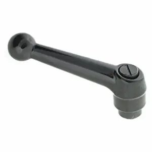 GRAINGER MA-79002 Adjustable Handle, Ball Knob, Zinc Handle, M6 Thread Size, 8.89 mm Stud Length | CP7AGA 419G93