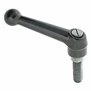 GRAINGER MA-28081SS98 Adjustable Handle, Ball Knob, Zinc Handle, #10 To 24 Thread Size, Black | CP6YTX 418Y32