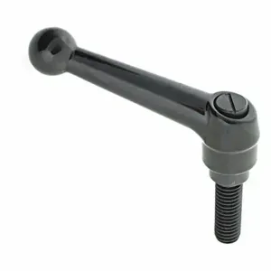 GRAINGER MA-79102 Adjustable Handle, Ball Knob, Zinc Handle, M6 Thread Size, 29.97 mm Stud Length | CP6ZCV 419H15