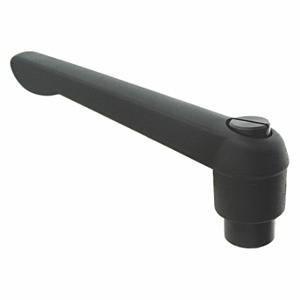GRAINGER MA-49013 Adjustable Handle, Teardrop, Plastic Handle, 6 mm Hole Thread Size, Black | CP6ZLA 419D03