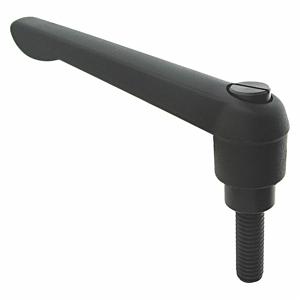 GRAINGER MA-38081 Adjustable Handle, Teardrop, Zinc Handle, #10 To 24 Thread Size, Black | CP6ZQA 418Z70