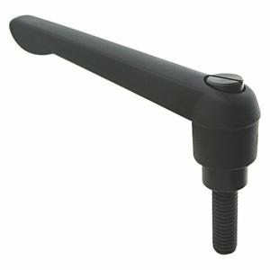 GRAINGER MA-49255 Adjustable Handle, Teardrop, Plastic Handle, M10 Thread Size, Black | CP6ZMD 419D45