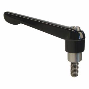 GRAINGER MA-69406 Adjustable Handle, Teardrop, Plastic Handle, M12 Thread Size, Black | CP6ZMT 419G90