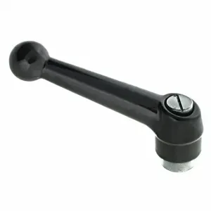 GRAINGER MA-28033SS Adjustable Handle, Ball Knob, Zinc Handle, 5/16 Inch Hole Thread Size, Black | CP6YYV 417W28