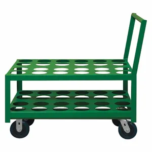 GRAINGER MCC-2436-6PU-83T Medical Cylinder Cart, 2000 Lbs. Load Capacity, Steel | CD3KCC 16C339