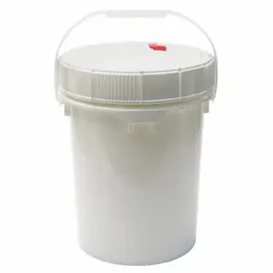 GRAINGER MNG8005-WL Pail, 5 gal, Open Head, Plastic, 11 1/4 in, 16 Inch OverallHeight, Includes Lid, Round | CQ3MZT 49EN59