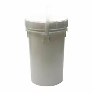 GRAINGER MNG8006-WL Pail, 6.5 gal, Open Head, Plastic, 11 1/4 in, 19 1/2 Inch OverallHeight, Includes Lid | CQ3MZP 49EN30