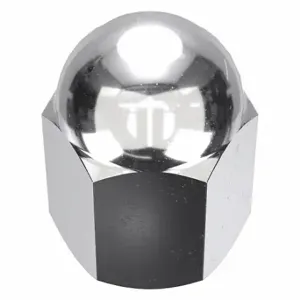 GRAINGER MPB3096 Cap Nut, 1/4 Inch-28 Thread, Chrome Plated, Not Graded, Steel, 0.625 Inch Height | CP8KHQ 2FUN8