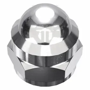 GRAINGER MPB3769 Cap Nut, Flattened Head, #10-24 Thread, Chrome Plated, Not Graded, Steel, 0.41 Inch Height | CP8KAB 4GVE6