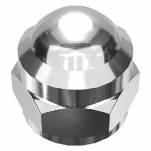 GRAINGER MPB3772 Cap Nut, Flattened Head, 1/4 Inch-24 Thread, Chrome Plated, Not Graded, Steel | CP8KAF 4GVE9