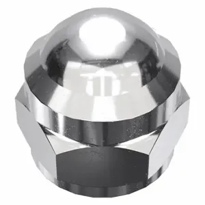 GRAINGER MPB3773 Cap Nut, Flattened Head, 1/4 Inch-28 Thread, Chrome Plated, Not Graded, Steel | CP8KAG 4GVF1