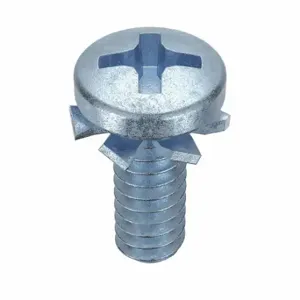 GRAINGER MPPEI-0600370-100P Machine Screw, #6-32 Thread Size, 3/8 Inch Length, Steel, Zinc Plated, Pan | CQ7WTN 1PXG2