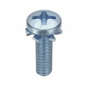 GRAINGER MPPEI-0600500-100P Machine Screw, #6-32 Thread Size, 1/2 Inch Length, Steel, Zinc Plated, Pan | CQ7WTG 1PXG4