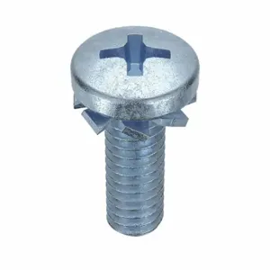 GRAINGER MPPEI-0800500-100P Machine Screw, #8-32 Thread Size, 1/2 Inch Length, Steel, Zinc Plated, Pan | CQ7WTR 1PXH3