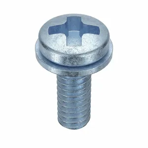 GRAINGER MPPII0-200250-050P Machine Screw, #2-56 Thread, 1/4 Inch Length, Steel, 0.016 Inch Washer Thickness, 50PK | CG9UPE 1PXP4