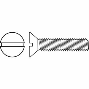 GRAINGER MSFI0-802750-100T Maschinenschraube, Gewindegröße Nr. 8-32, 2 3/4 Zoll Länge, Stahl, 50 Stück | CG9URM 46F550