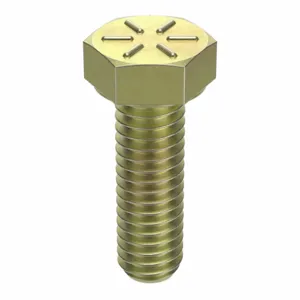 GRAINGER N04104.025.0100 Hex Head Cap Screw 1/4-20X1 Steel Grade 8 Zinc Yellow, 100PK | AH8VAV 38ZX18