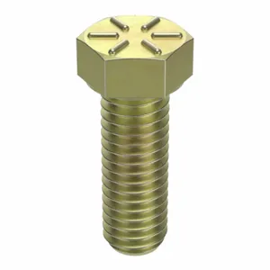 GRAINGER N04104.037.0100 Hex Head Cap Screw 3/8-16X1 Steel Grade 8 Yellow Zinc, 50PK | AH8HKC 38TN22