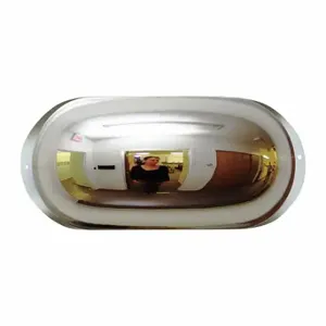 GRAINGER OFFEYE-17 Oval Shaped Mirror, Oval, Convex Mirror Mirror, Acrylic, Acrylic, 2 1/2 Inch Dia | CQ4KTX 20LP36