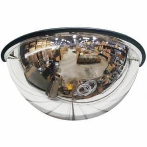 GRAINGER ONV-180-26-GB Half Dome Mirror, Acrylic, 26 Inch Dia, Galvanized Steel, Indoor | CQ4KUD 45WD19