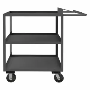 GRAINGER OPC-246048-3-6PH-95 Order-Picking Utility Cart With Lipped Metal Shelves, 3000 lb Load Capacity | CP8KJU 8TY70