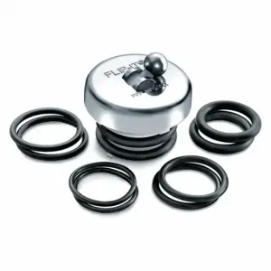 GRAINGER P-100 Tub Stopper, 1 3/8 Inch to 1 5/8 Inch Pipe Dia, ABS, Chrome | CP9CZN 451K46