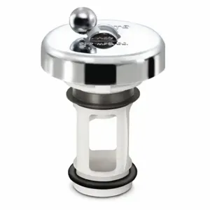 GRAINGER P-700 Sink Stopper, 1 1/2 Inch To 1 3/8 Inch Pipe Dia, Abs, Chrome | CP9CZM 451K47