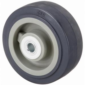 GRAINGER P-UP-050X020/050D Polyurethane Tread On Plastic Core Wheel, 5 Inch Wheel Dia, 2 Inch Wheel Width, Gray | CQ3VMK 490V06