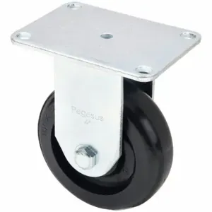 GRAINGER P12R-PB040B-P2 Standard Plate Caster, 4 Inch Dia, 5 1/8 Inch Height, Rigid Caster | CQ6YDQ 490V49