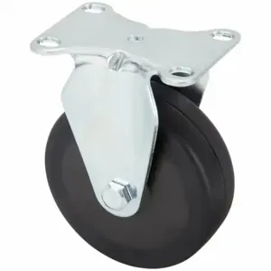 GRAINGER P12R-R040D-12 Standard Plate Caster, 4 Inch Dia, 5 1/8 Inch Height, Rigid Caster | CQ6YDT 490V52