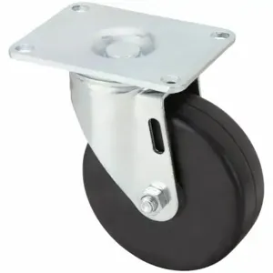 GRAINGER P12S-HR040D-P2 Standard Plate Caster, 4 Inch Dia, 5 1/8 Inch Height | CQ6YDL 454Y21