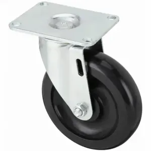 GRAINGER P12S-PB040B-P2 Sanitary Plate Caster, 4 Inch Dia, 5 1/8 Inch Height | CQ2ZWD 488Z81